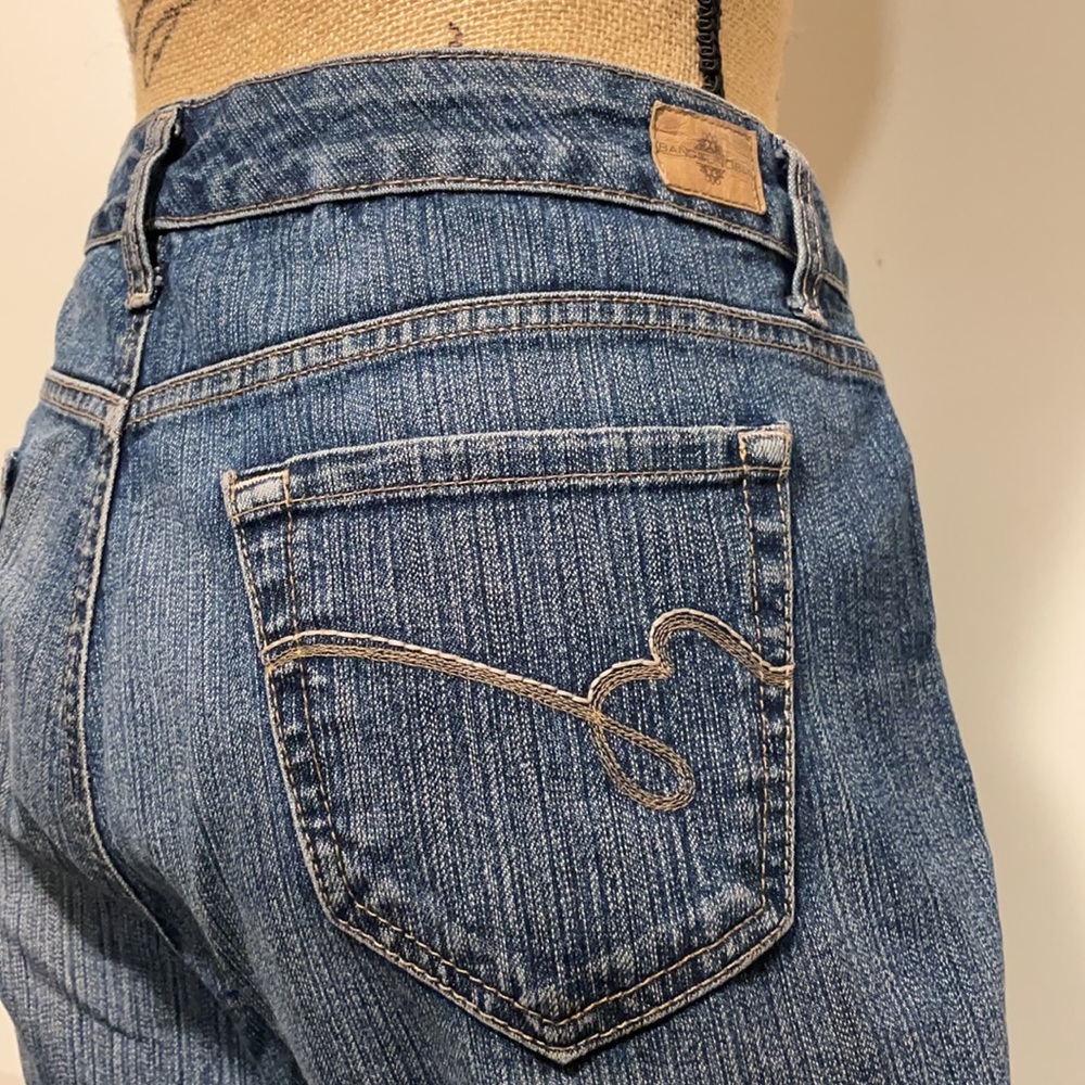 🔵HIGH WAISTED CURVY BANDOLINO BLU DENIM MEDIUM WASH JEANS - Picture 16 of 16